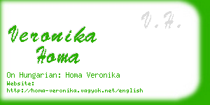 veronika homa business card